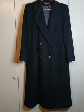 Alorna Laches Lustre Lite Large 100% Rare Pure Wool Double Breasted